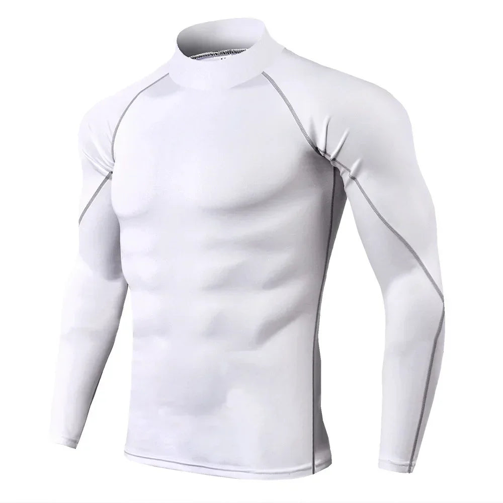 Men Sport T-shirt Quick Dry Bodybuilding Running Shirt Long Sleeve Compression Top Gym T Shirt Men Fitness Tight Rashgard | tif-shop24.de