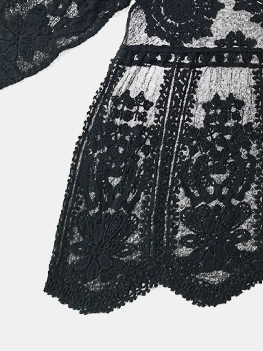 Lace Round Neck Cover-Up - tif-shop24.de