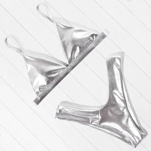 OMKAGI Bikini Micro Leopard Badeanzug Set mit hohem Schnitt - tif-shop24.de