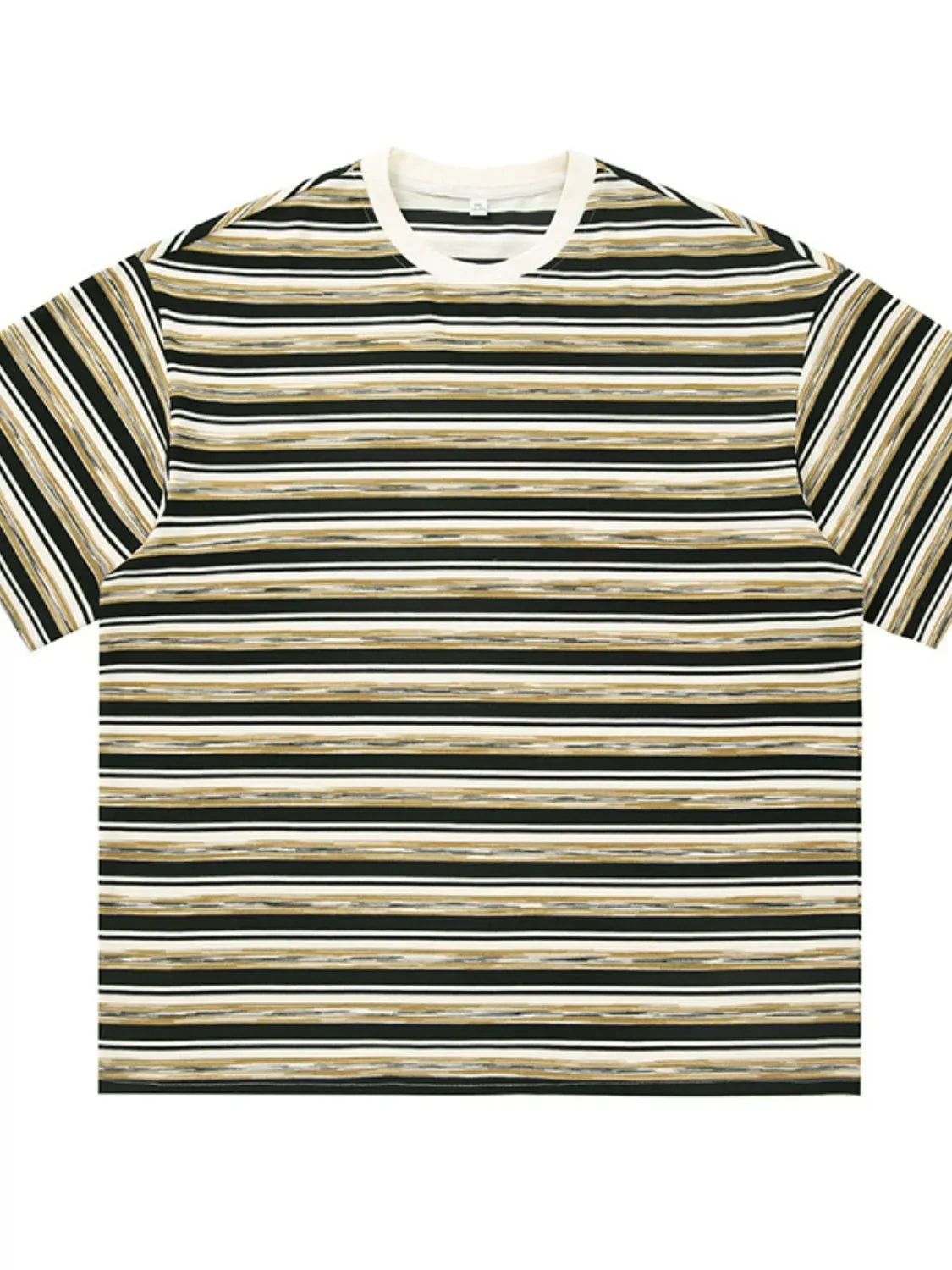 Men's Striped Round Neck Striped T-Shirt - tif-shop24.de