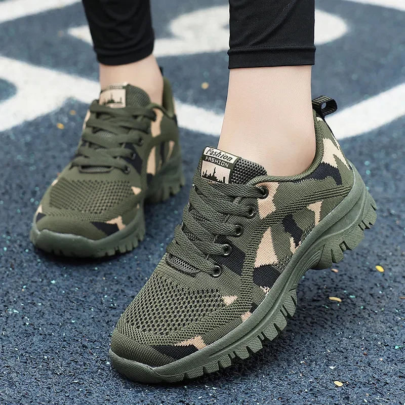 Camouflage Lace Up Mesh Breathable Athletic - tif-shop24.de
