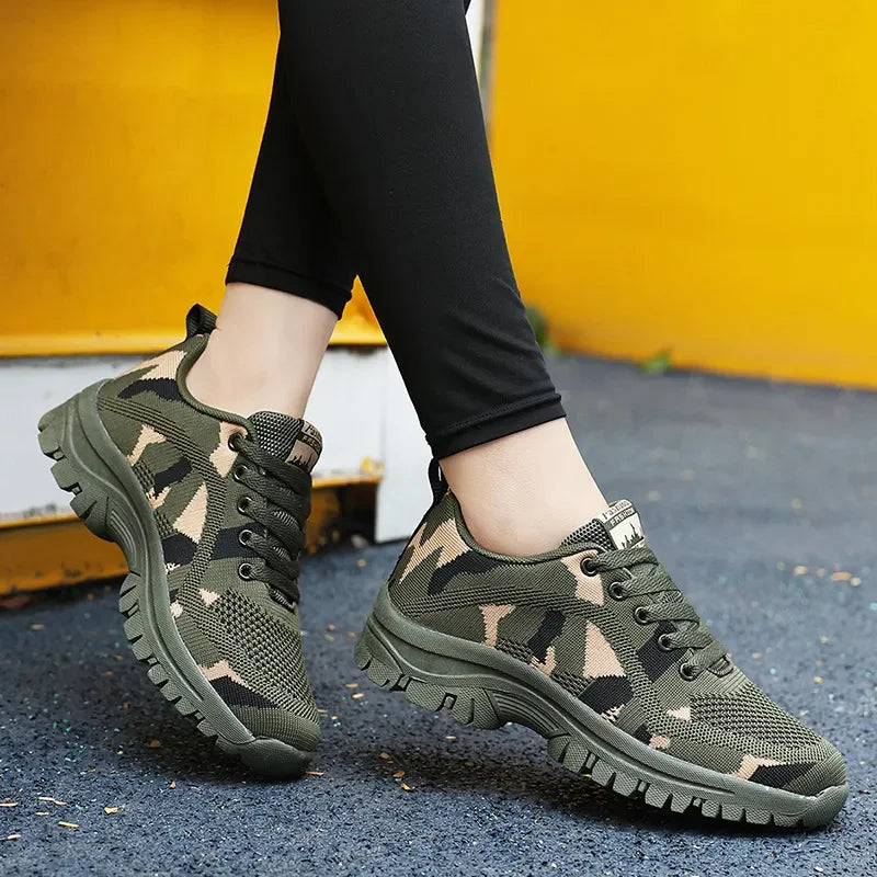 Camouflage Lace Up Mesh Breathable Athletic - tif-shop24.de