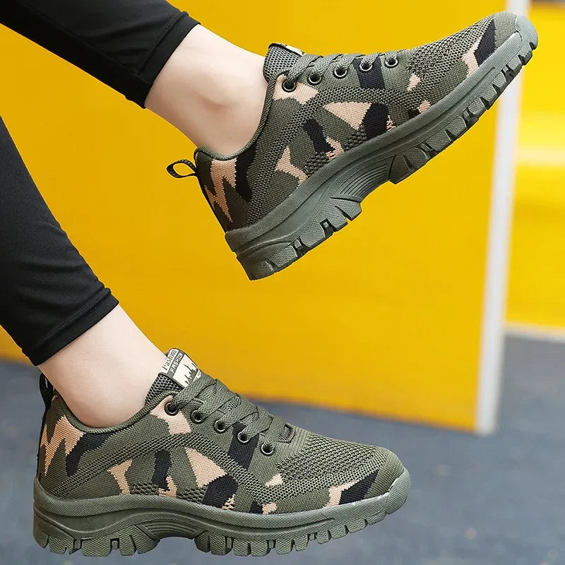 Camouflage Lace Up Mesh Breathable Athletic - tif-shop24.de