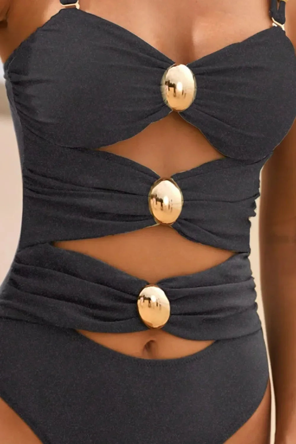 Cutout Ruched Sweetheart Neck One-Piece Swimwear - tif-shop24.de