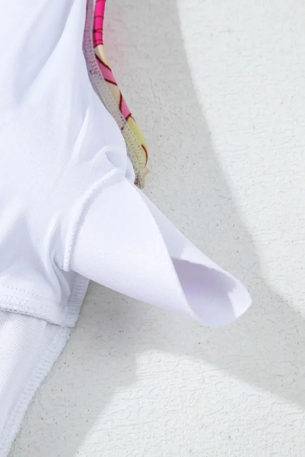 Floral Ruffle Trim Tummy Control One Piece Swimsuit - tif-shop24.de