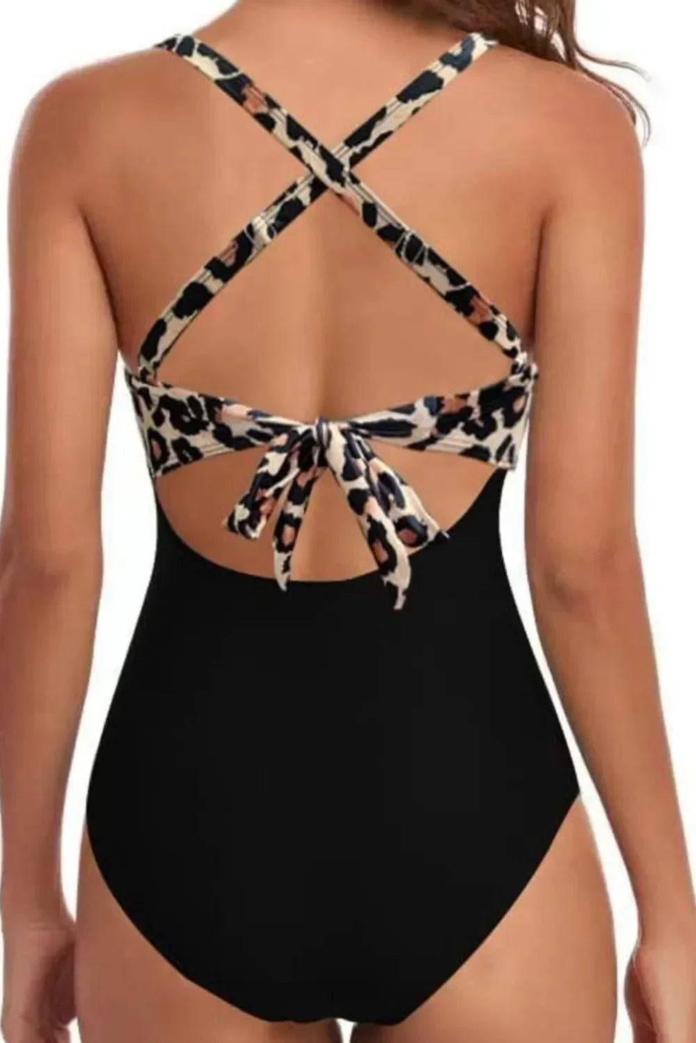 Tied Crisscross Cutout One-Piece Swimwear - tif-shop24.de