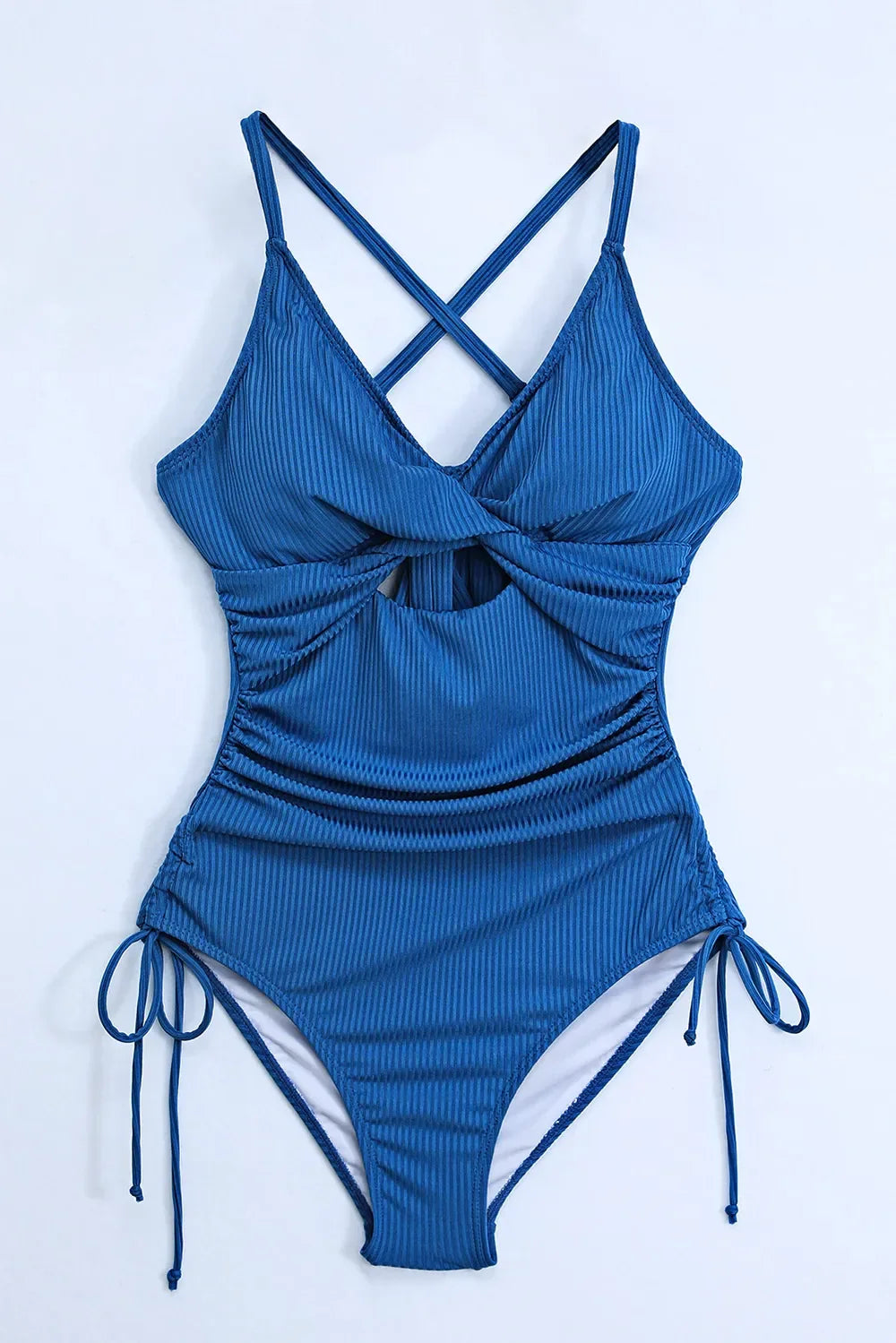 Cutout V-Neck Spaghetti Strap One-Piece Swimwear - tif-shop24.de