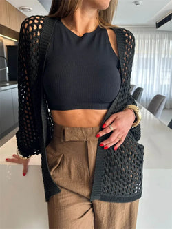 Hollow Out Open Front Cover-Up - tif-shop24.de