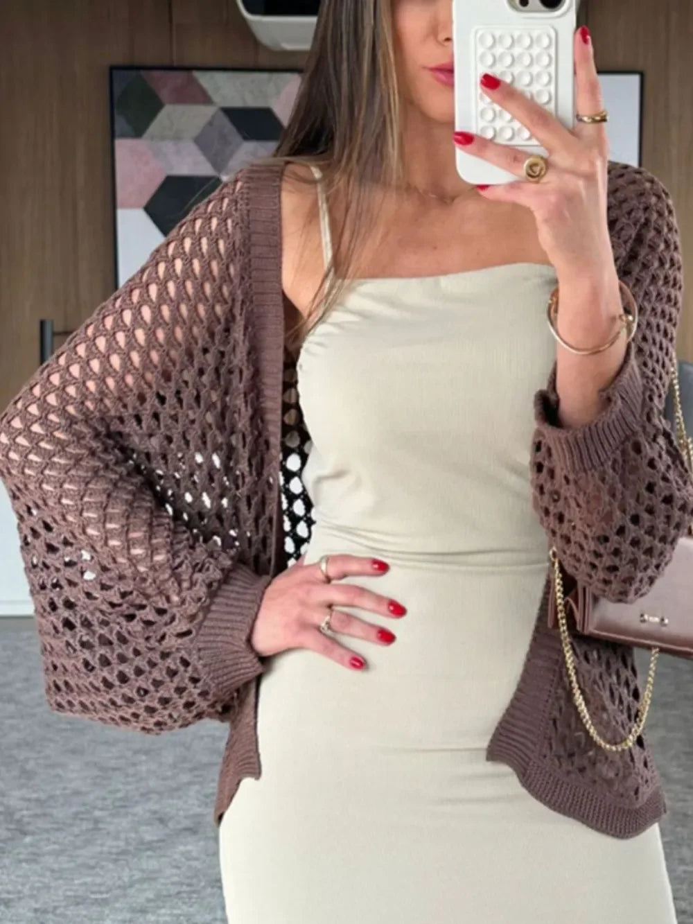 Hollow Out Open Front Cover-Up - tif-shop24.de