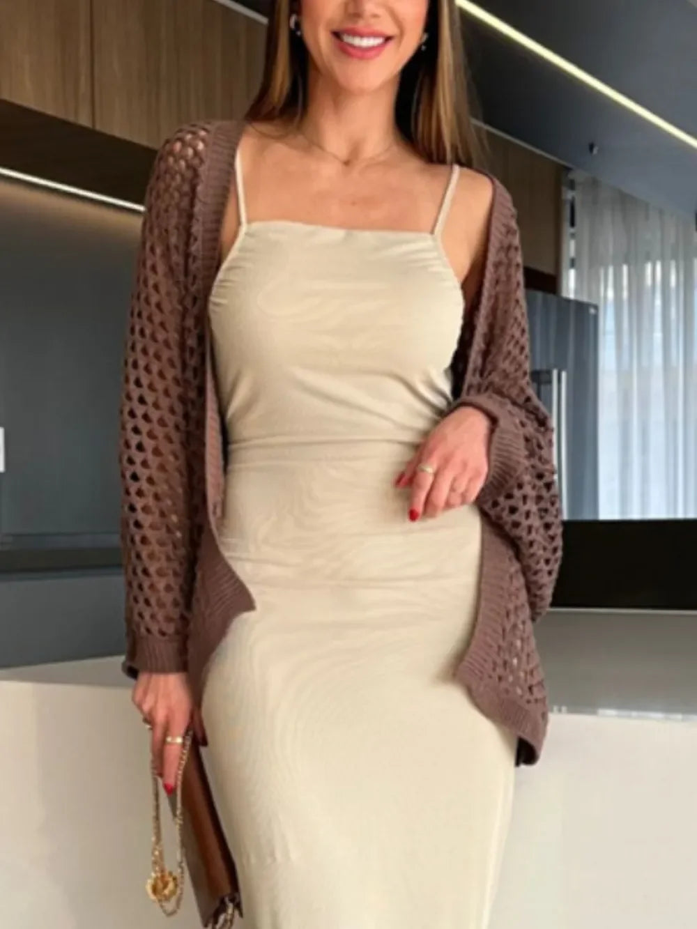 Hollow Out Open Front Cover-Up - tif-shop24.de