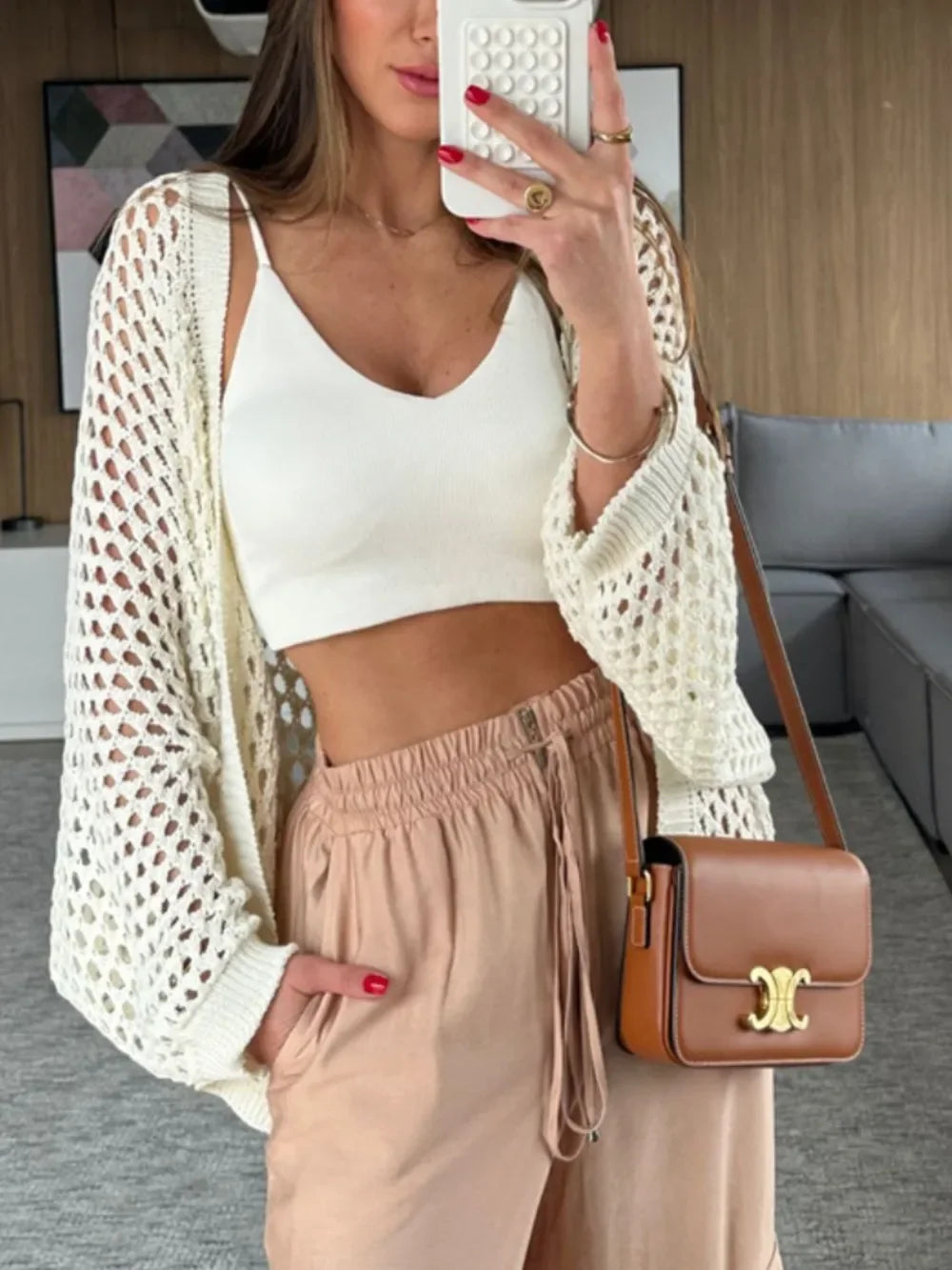 Hollow Out Open Front Cover-Up - tif-shop24.de