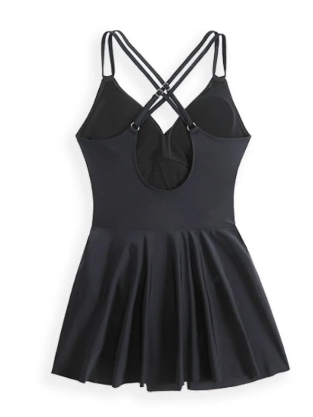 Twisted Front Crisscross Double Spaghetti Strap One-Piece Swimwear - tif-shop24.de