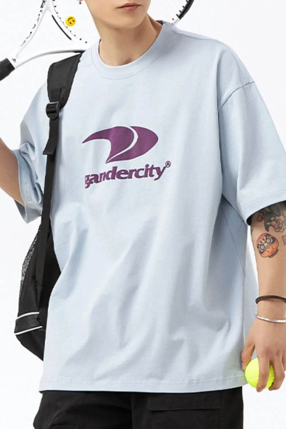 Men's Plus Size Graphic Round Neck Half Sleeve T-Shirt - tif-shop24.de