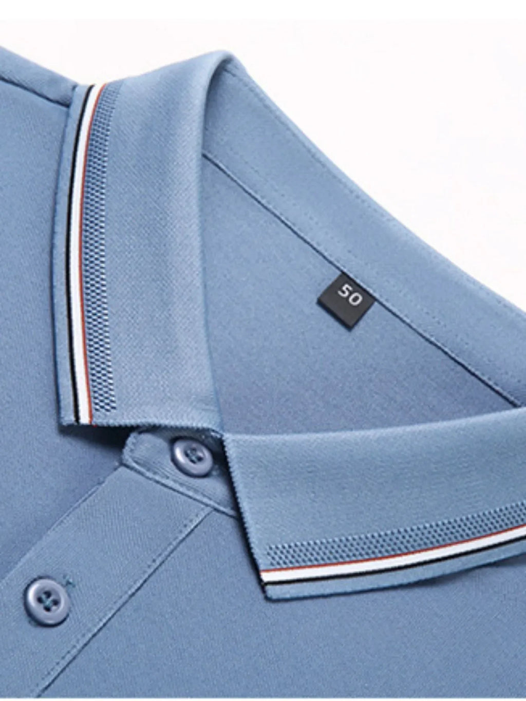 Men's Plus Size Classic Business Casual Striped Collar Polo Shirt - tif-shop24.de