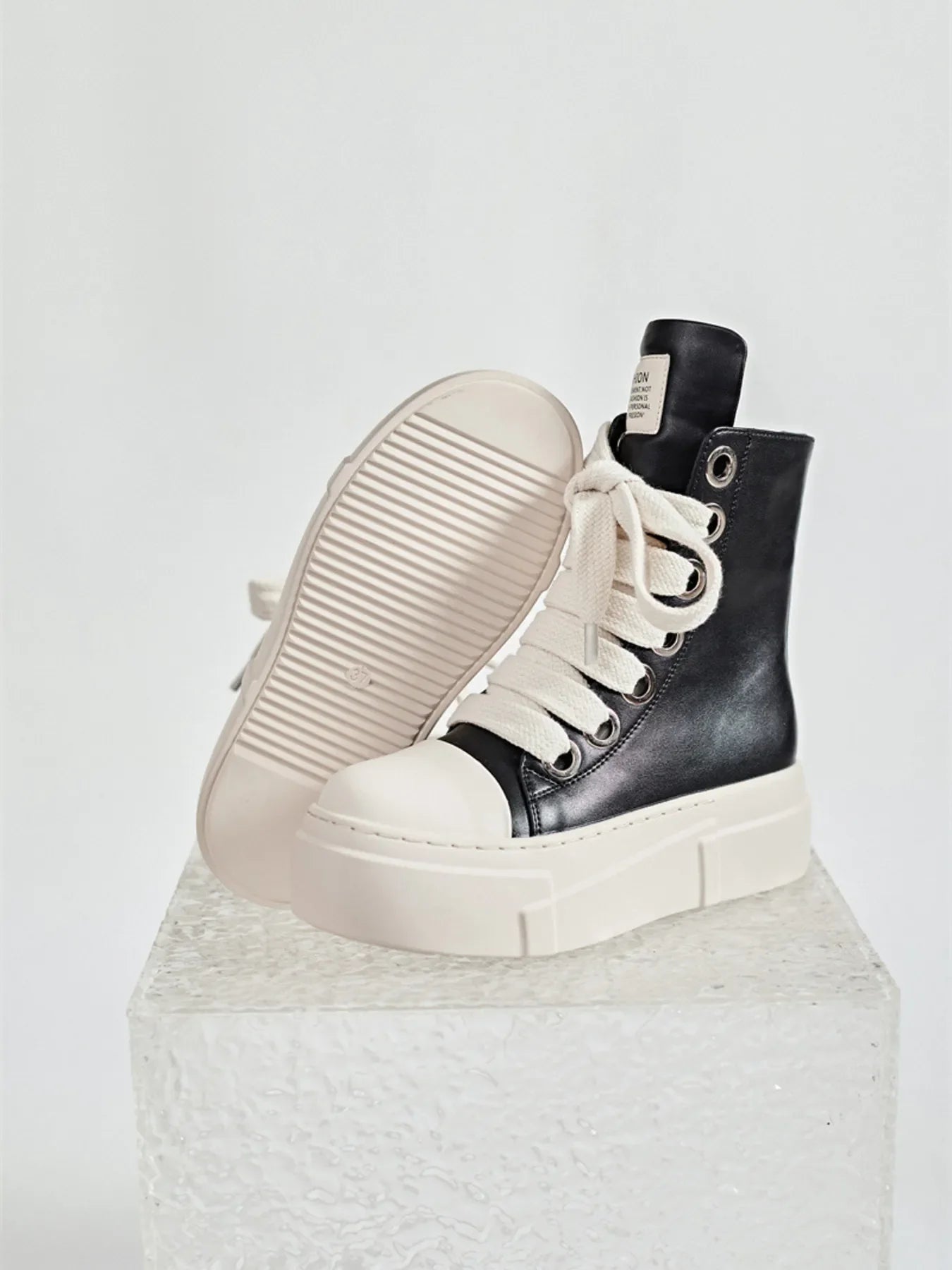 Platform Lace Up Contrast Sneakers - tif-shop24.de