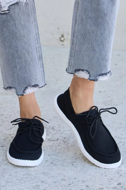 Forever Link Flat Round Toe Lace-Up Sneakers - tif-shop24.de