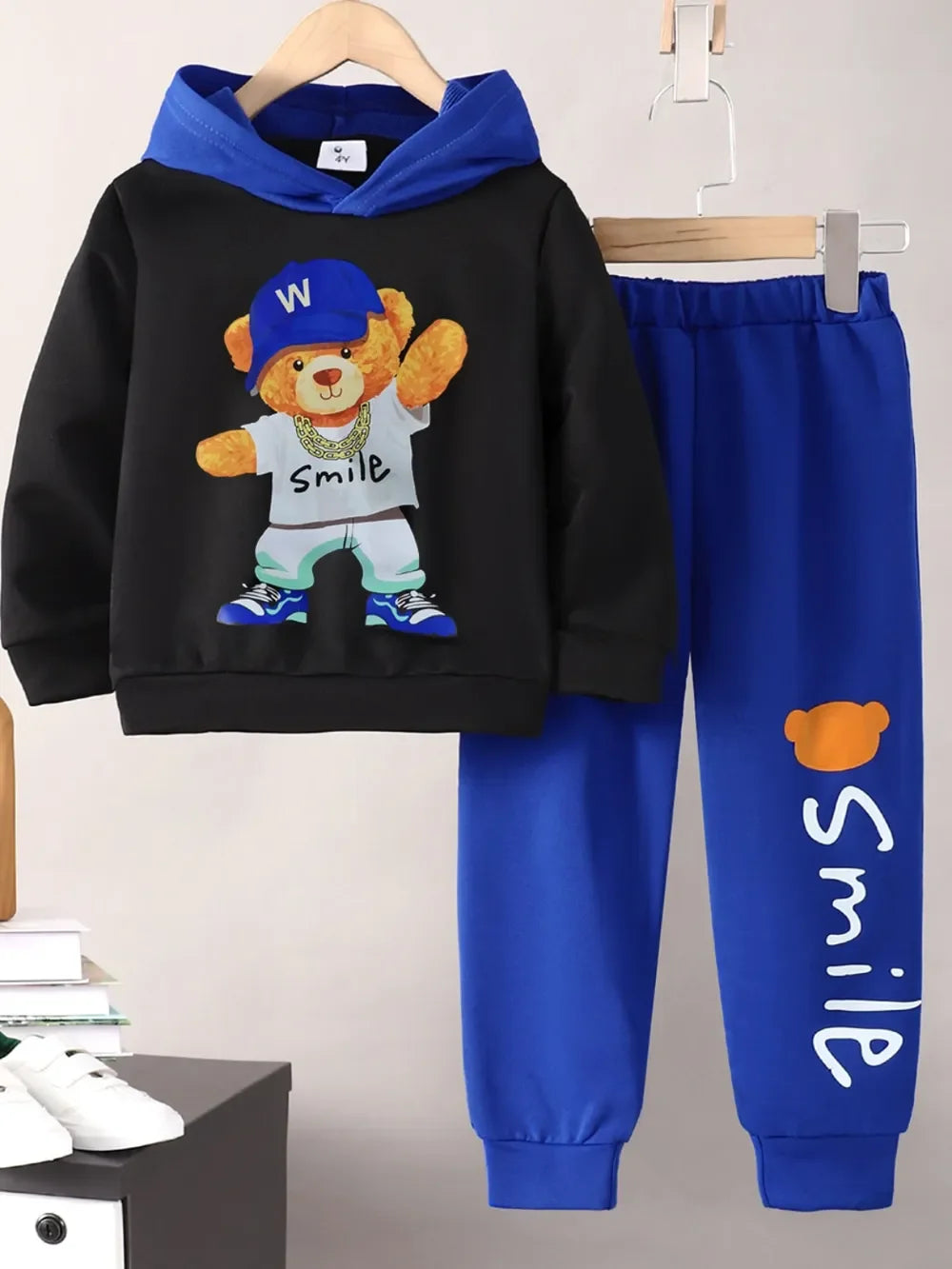 Children's Cartoon Graphic Hoodie and Pants Set - tif-shop24.de