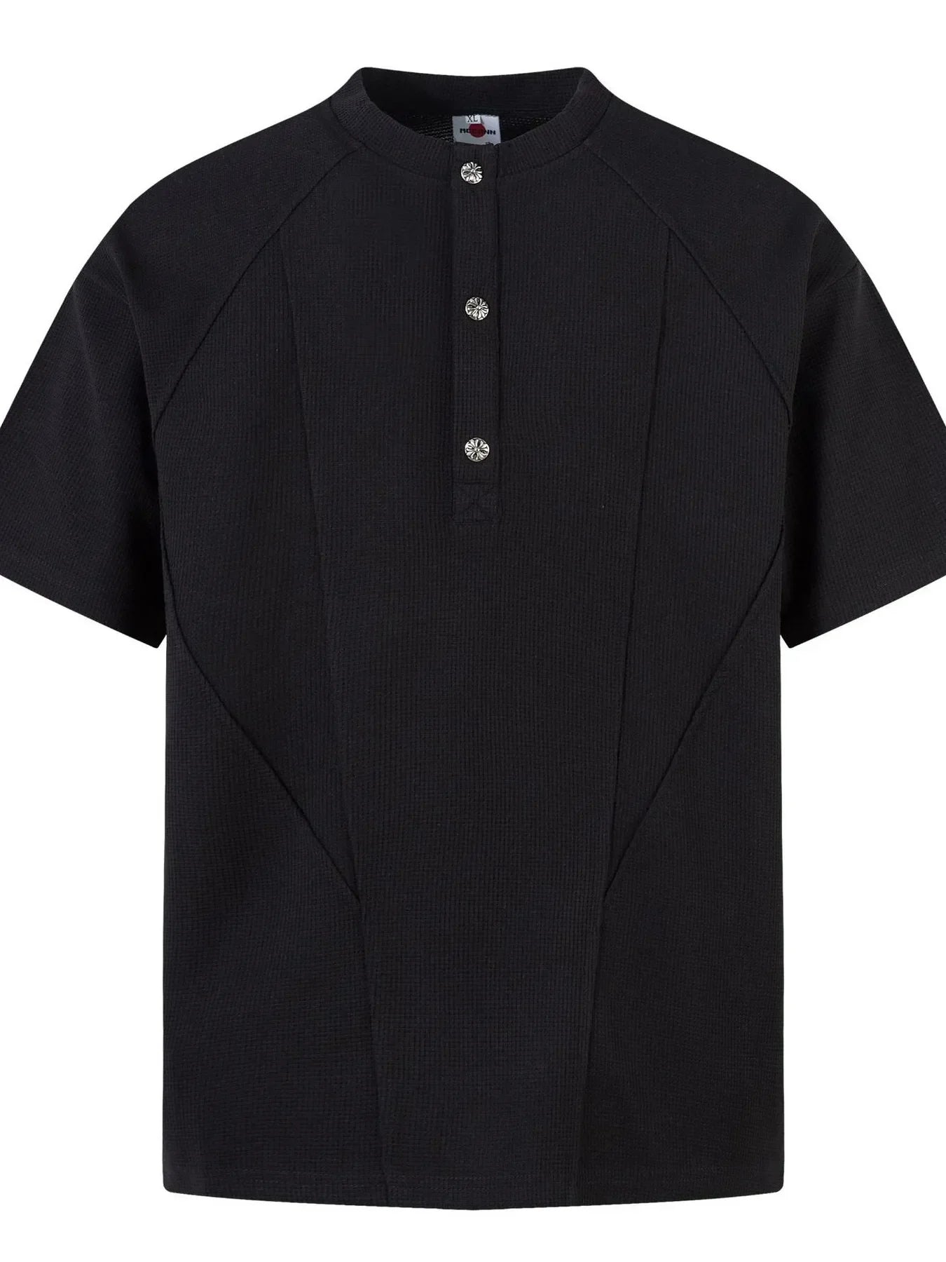 Men's Henley Structured Waffle-Knit T-Shirt - tif-shop24.de