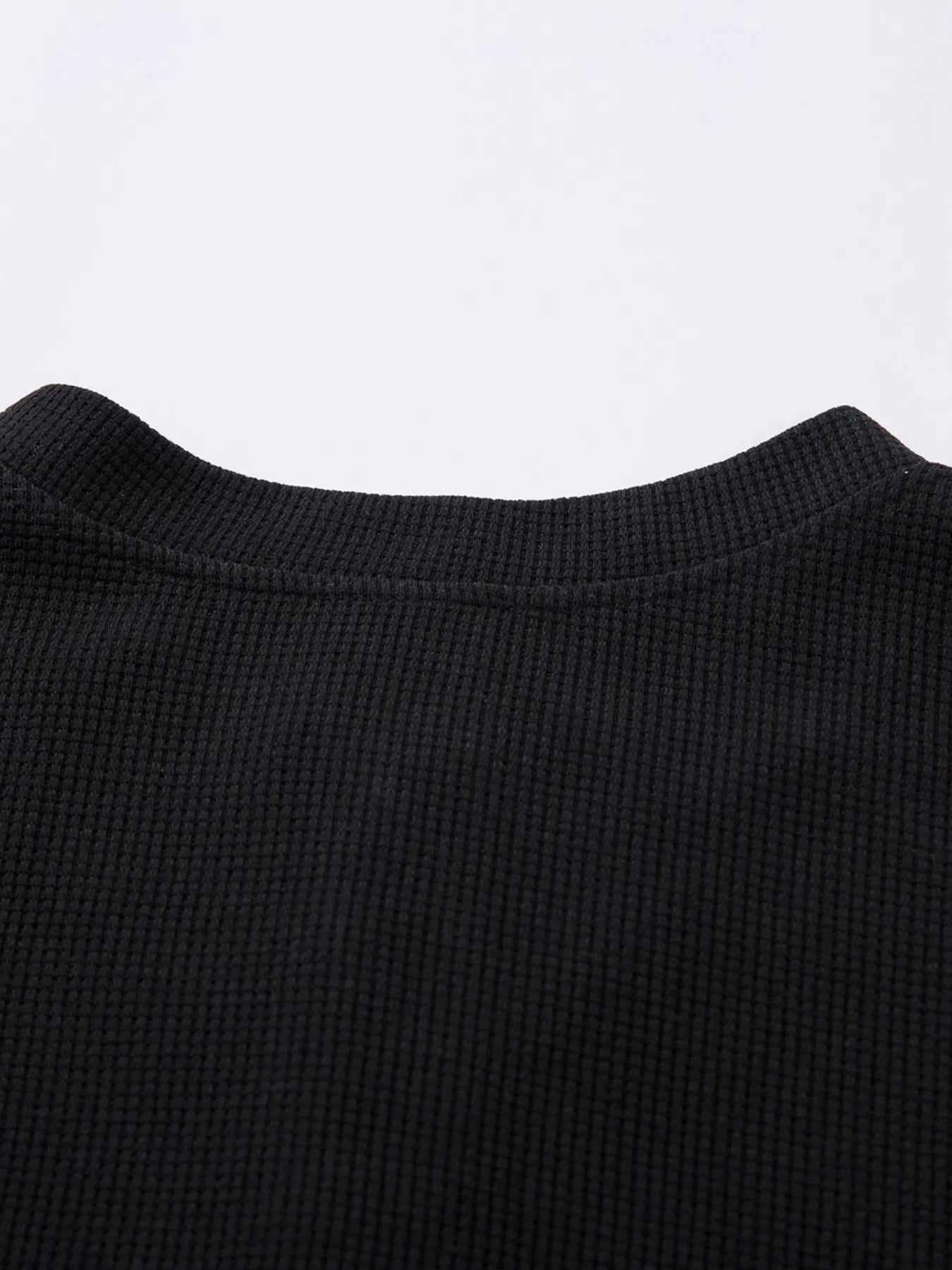 Men's Henley Structured Waffle-Knit T-Shirt - tif-shop24.de