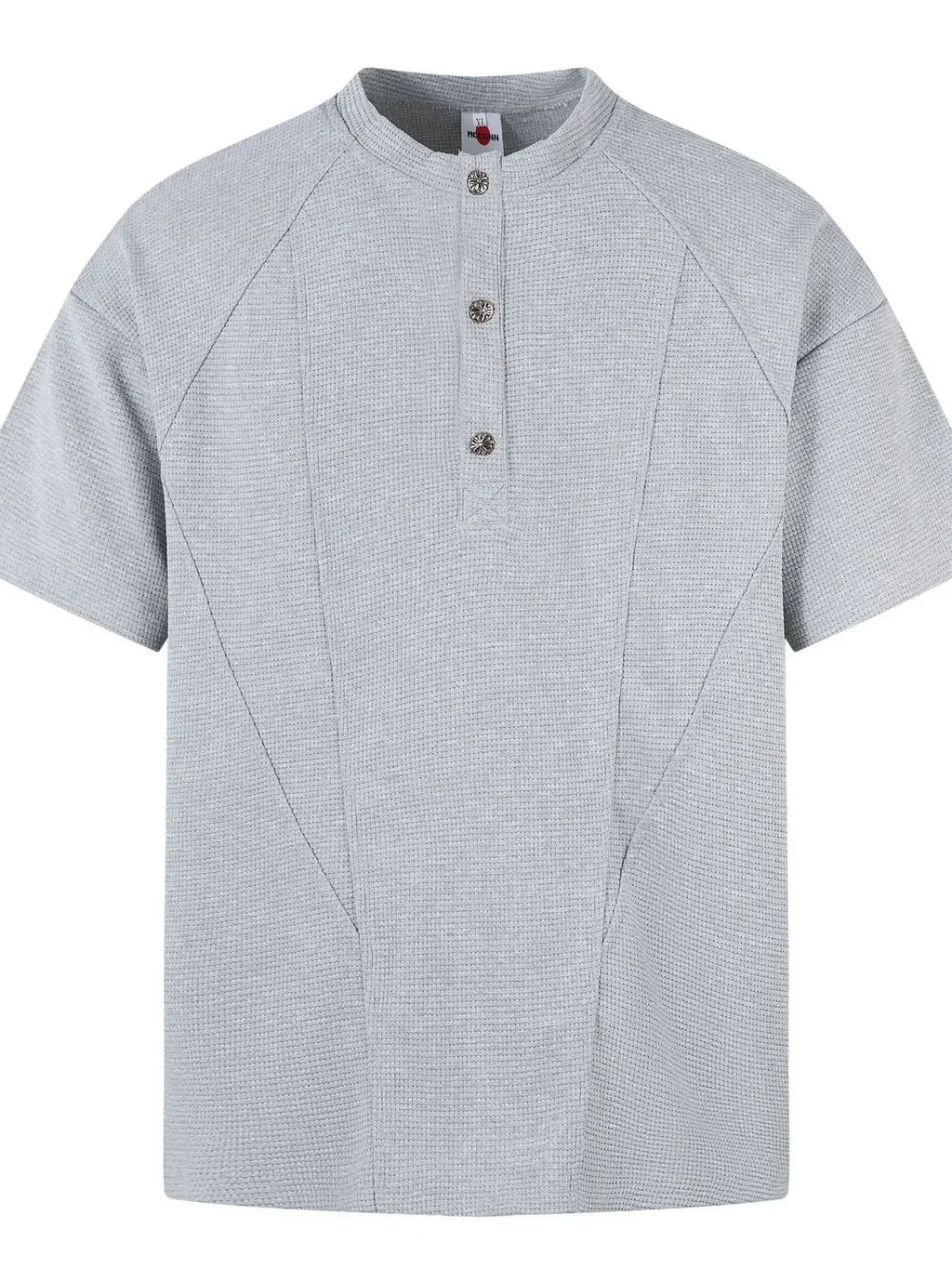 Men's Henley Structured Waffle-Knit T-Shirt - tif-shop24.de