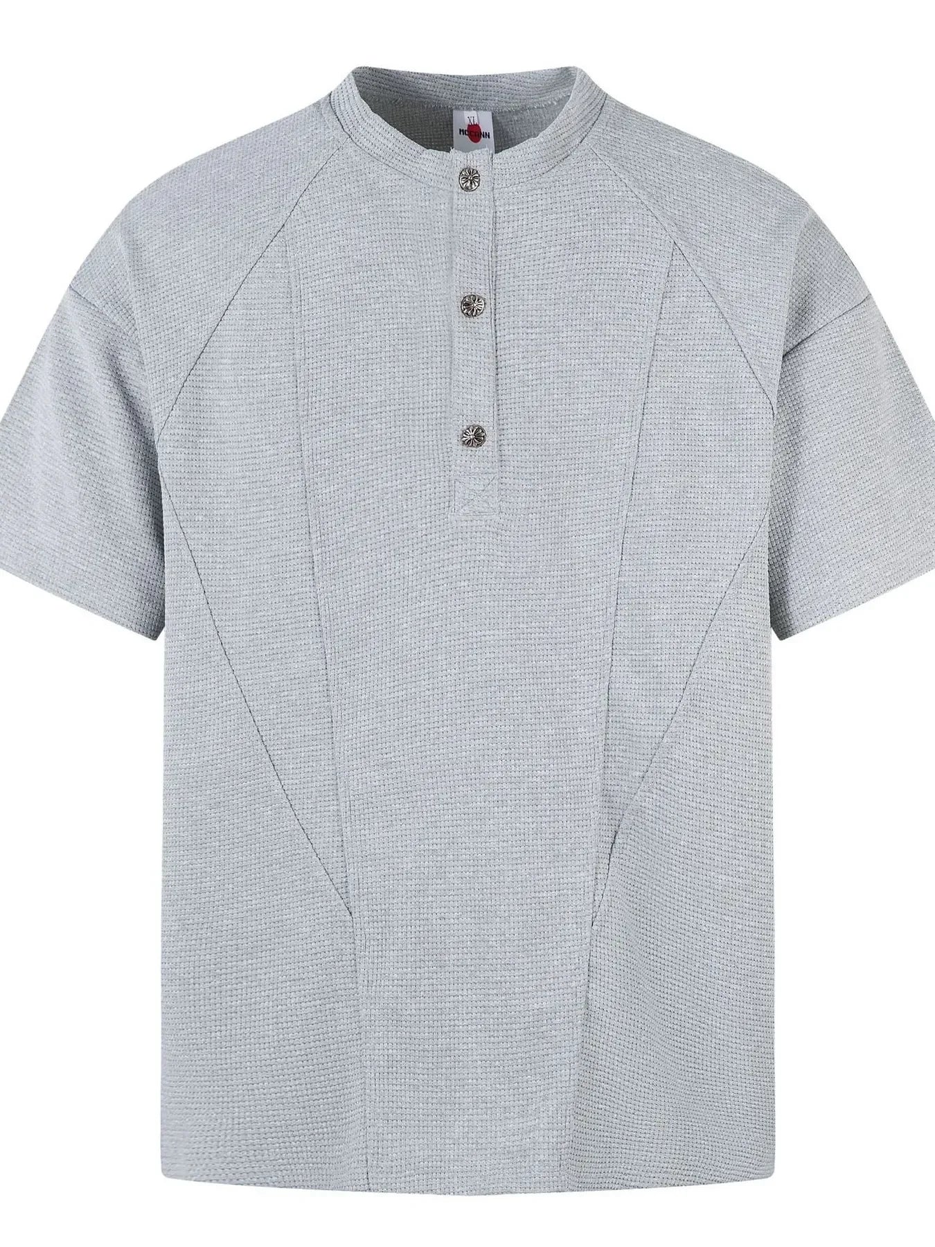 Men's Henley Structured Waffle-Knit T-Shirt - tif-shop24.de