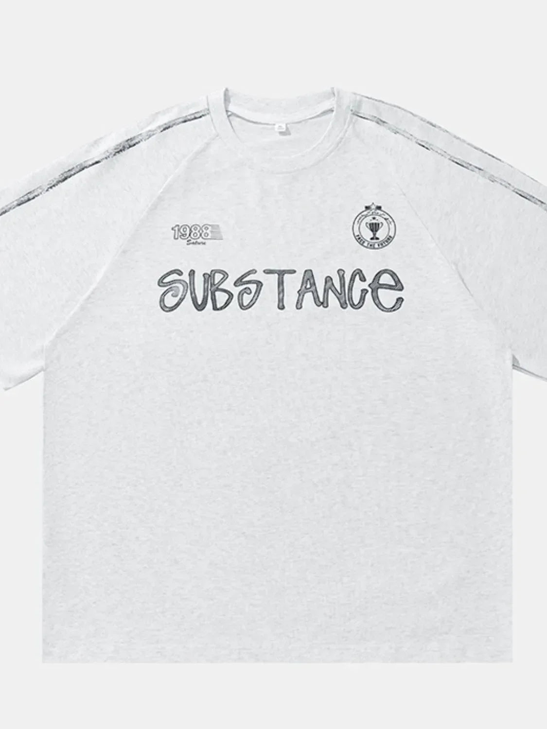 Men's Letter Round Neck Half Sleeve T-Shirt - tif-shop24.de