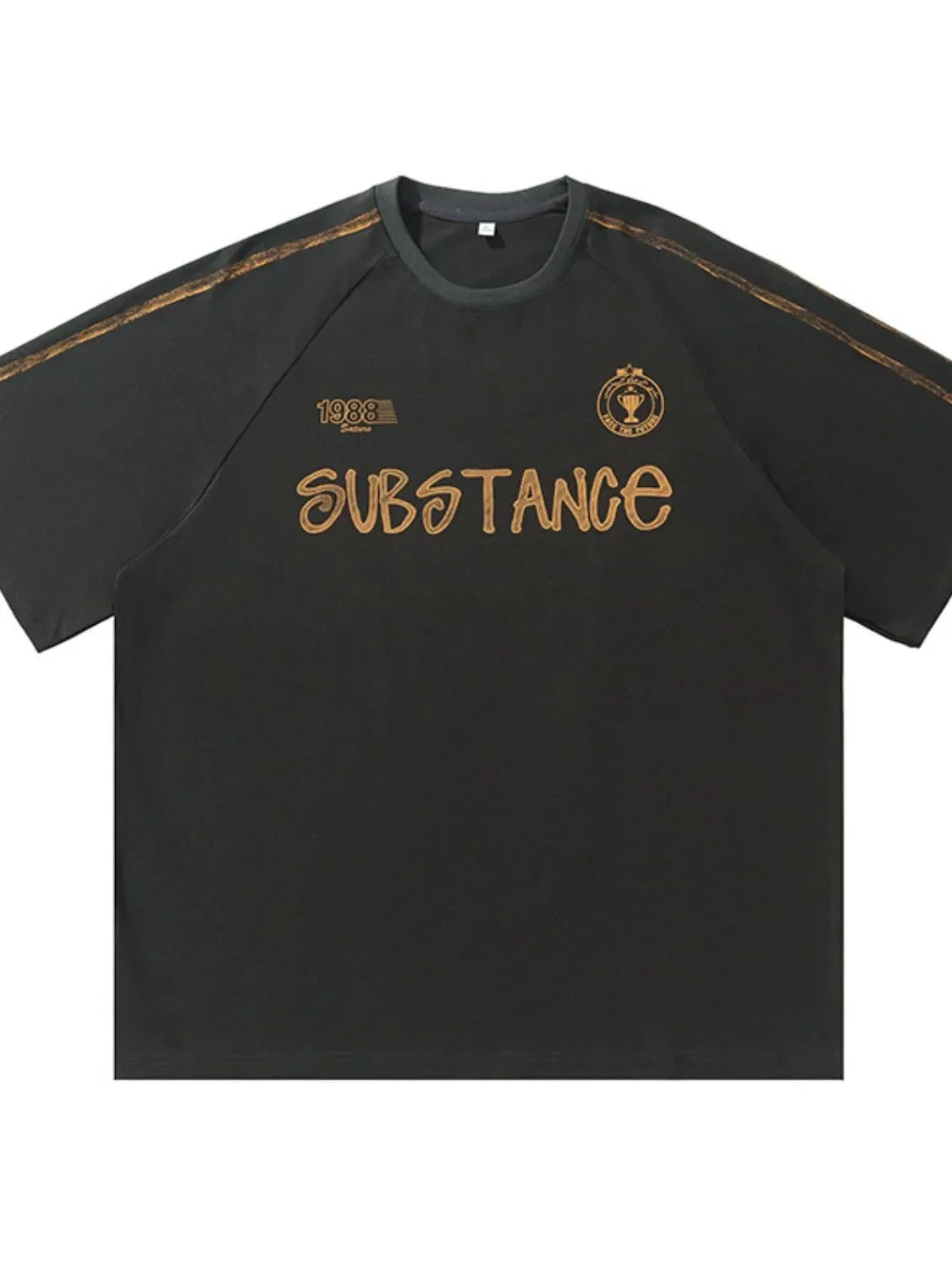 Men's Letter Round Neck Half Sleeve T-Shirt - tif-shop24.de