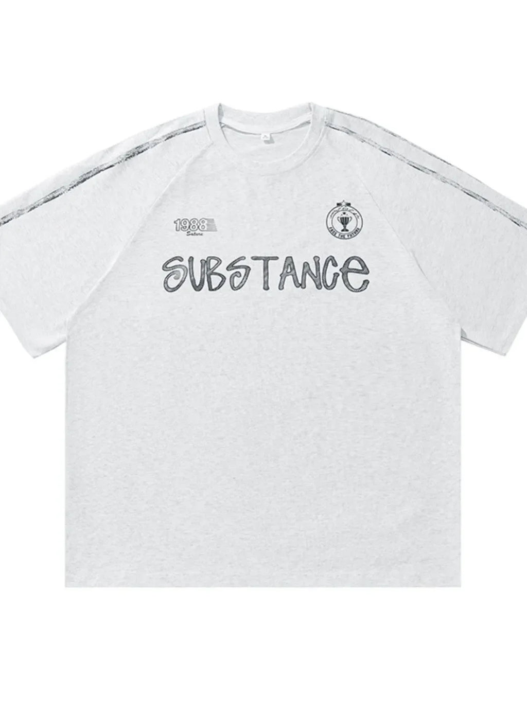 Men's Letter Round Neck Half Sleeve T-Shirt - tif-shop24.de