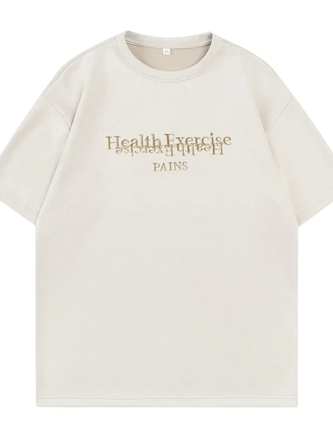 Men's Letter Round Neck Half Sleeve T-Shirt - tif-shop24.de