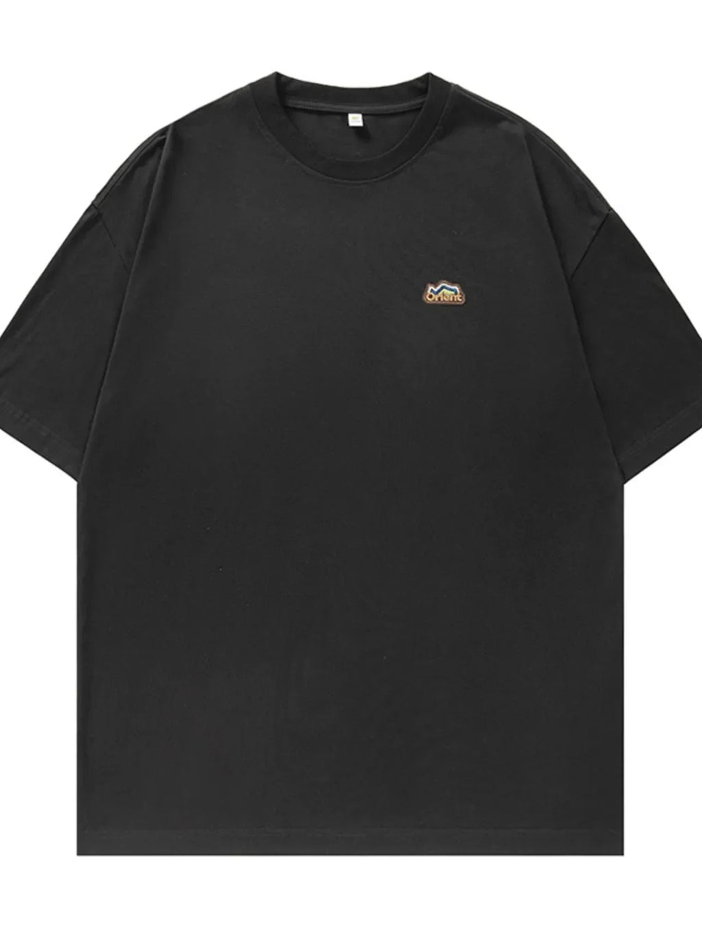 Men's Plus Size Embroidered Round Neck Half Sleeve T-Shirt - tif-shop24.de