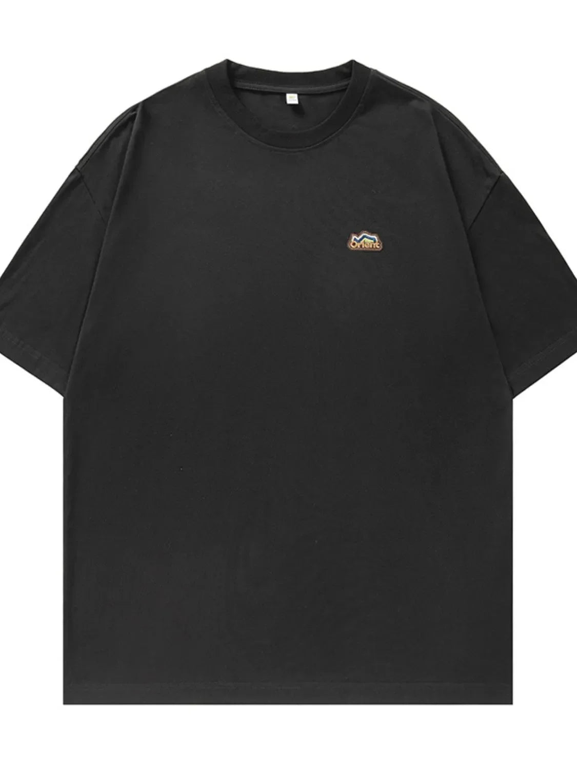 Men's Plus Size Embroidered Round Neck Half Sleeve T-Shirt - tif-shop24.de