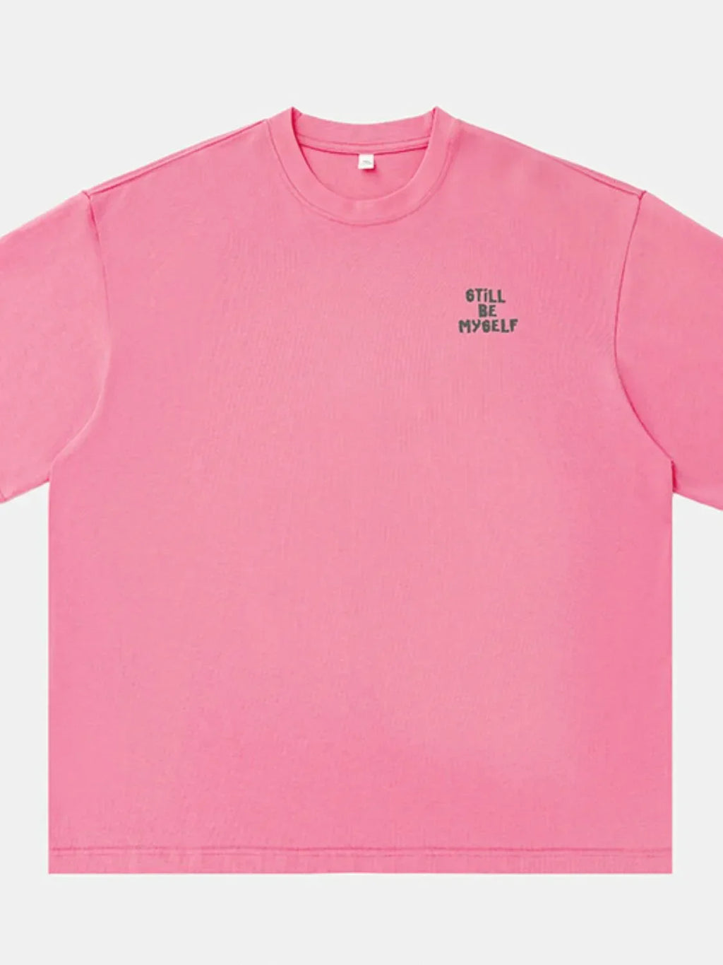 Men's Plus Size Letter Round Neck Half Sleeve T-Shirt - tif-shop24.de