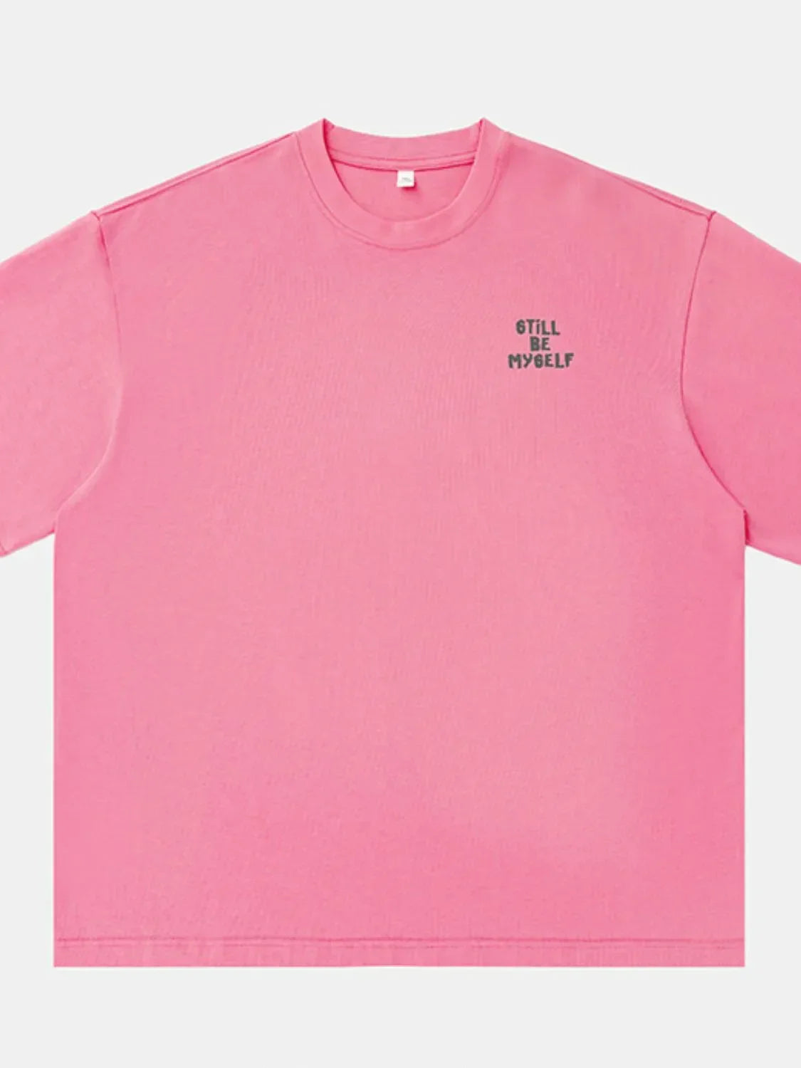 Men's Plus Size Letter Round Neck Half Sleeve T-Shirt - tif-shop24.de