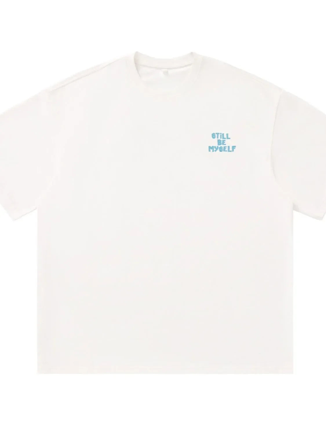 Men's Plus Size Letter Round Neck Half Sleeve T-Shirt - tif-shop24.de