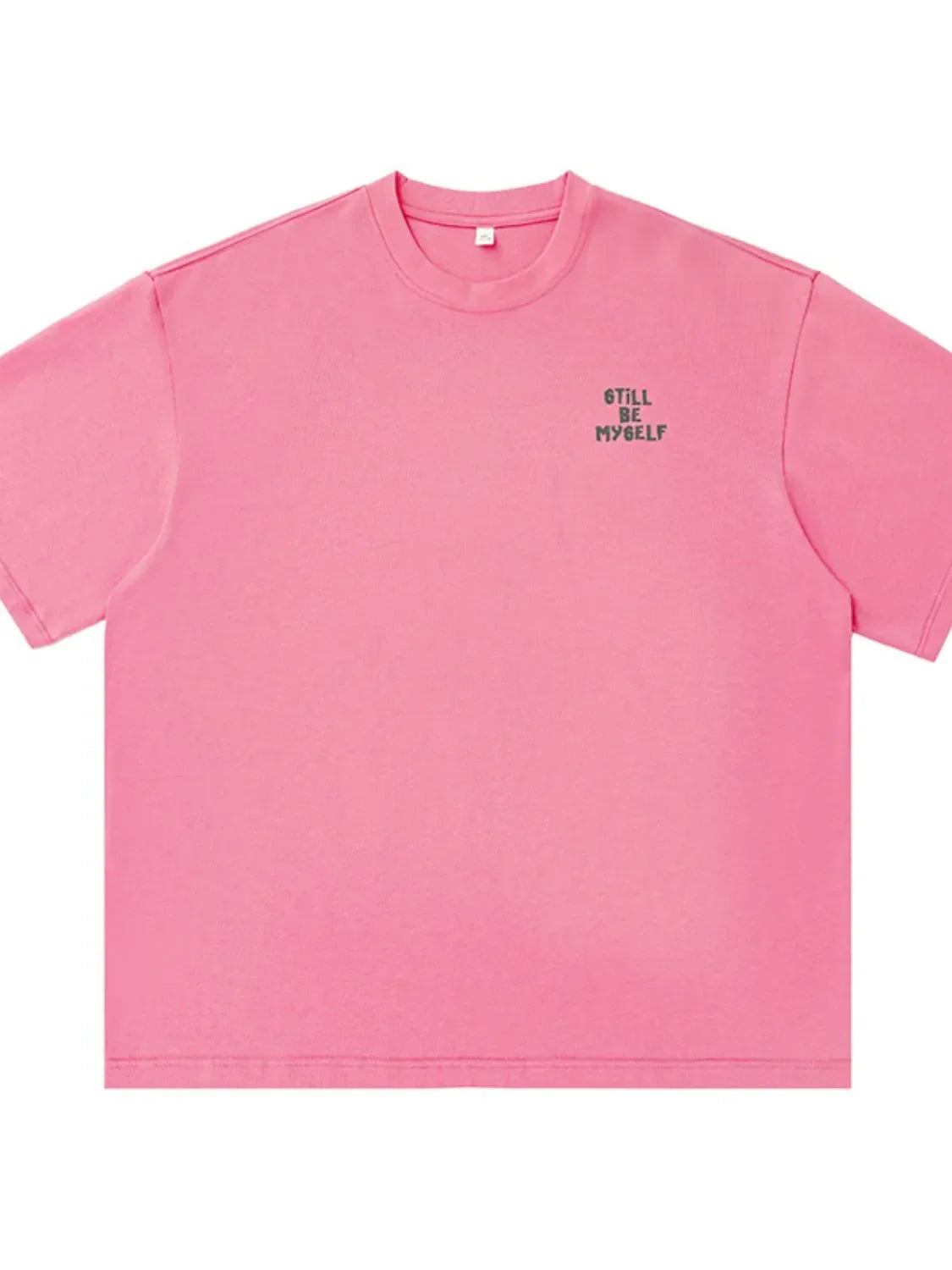 Men's Plus Size Letter Round Neck Half Sleeve T-Shirt - tif-shop24.de