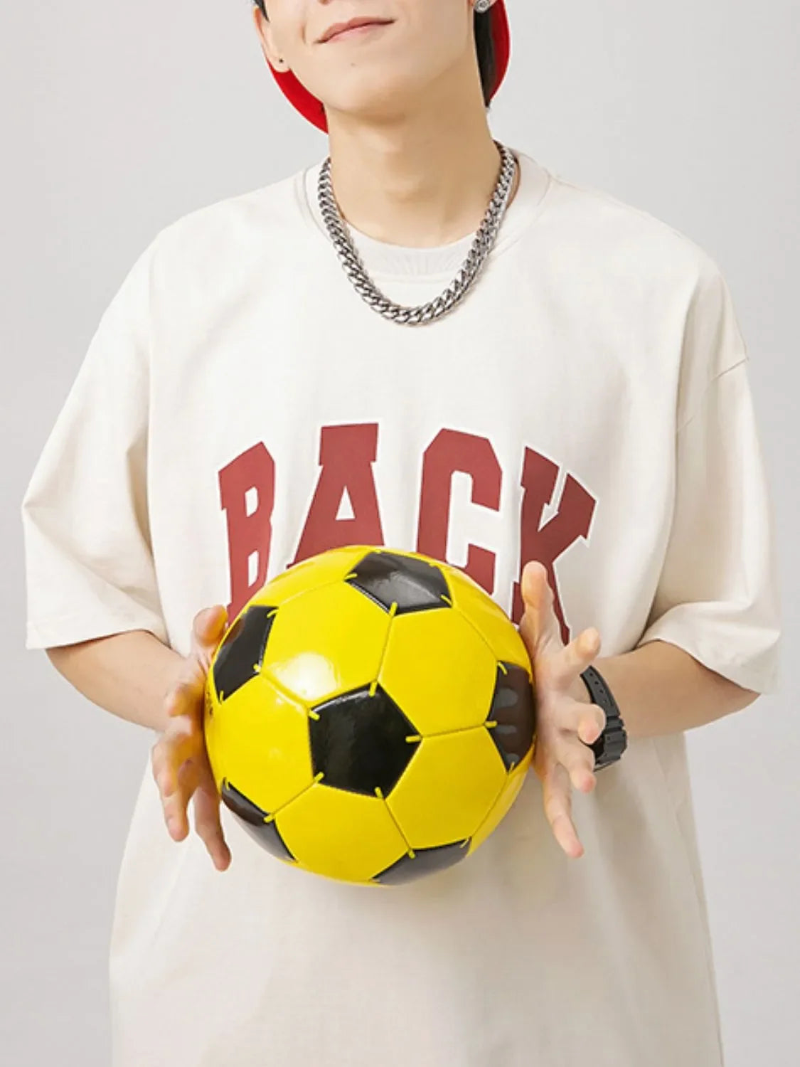 Men's Plus Size Letter Round Neck Half Sleeve T-Shirt - tif-shop24.de