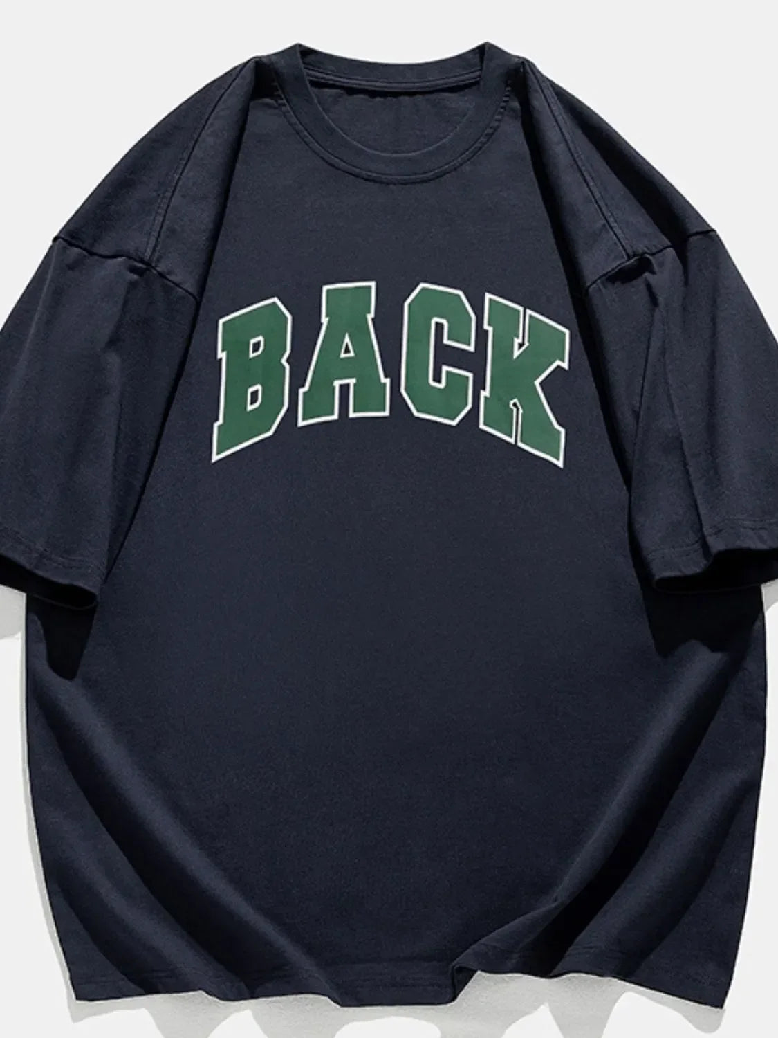 Men's Plus Size Letter Round Neck Half Sleeve T-Shirt - tif-shop24.de