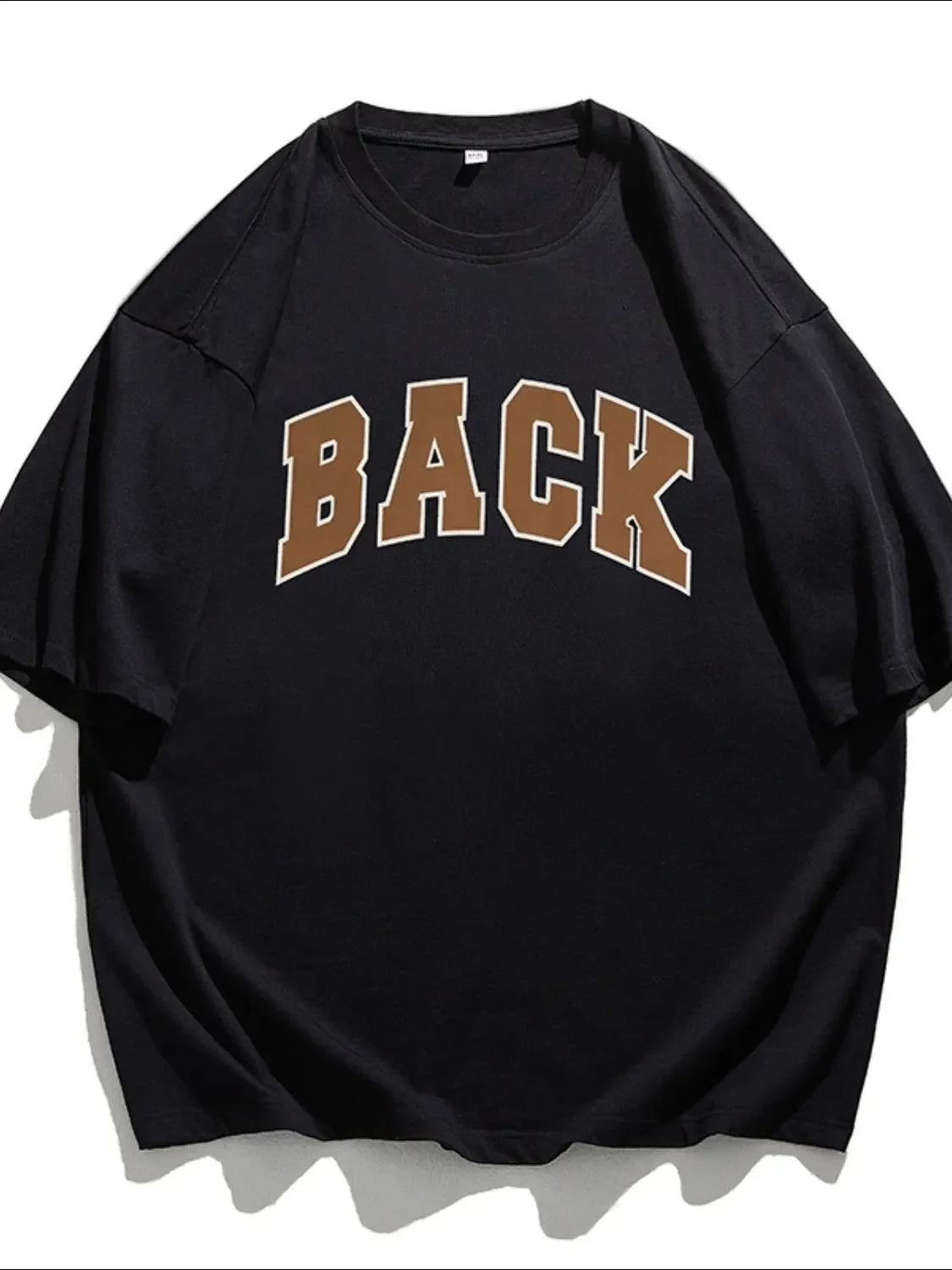 Men's Plus Size Letter Round Neck Half Sleeve T-Shirt - tif-shop24.de