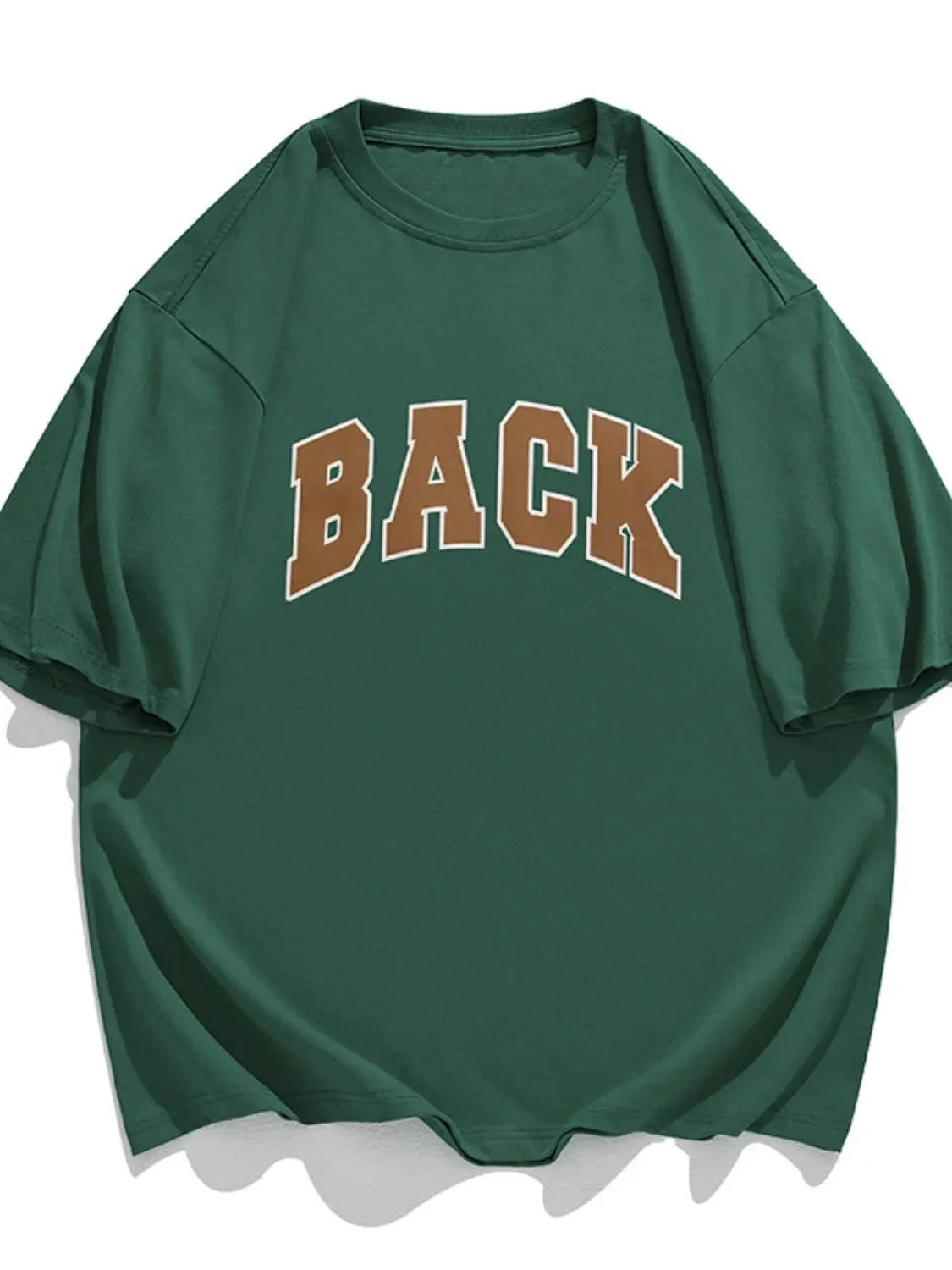 Men's Plus Size Letter Round Neck Half Sleeve T-Shirt - tif-shop24.de