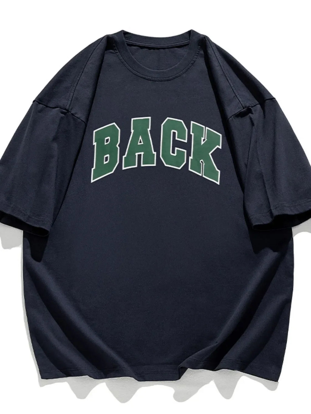 Men's Plus Size Letter Round Neck Half Sleeve T-Shirt - tif-shop24.de