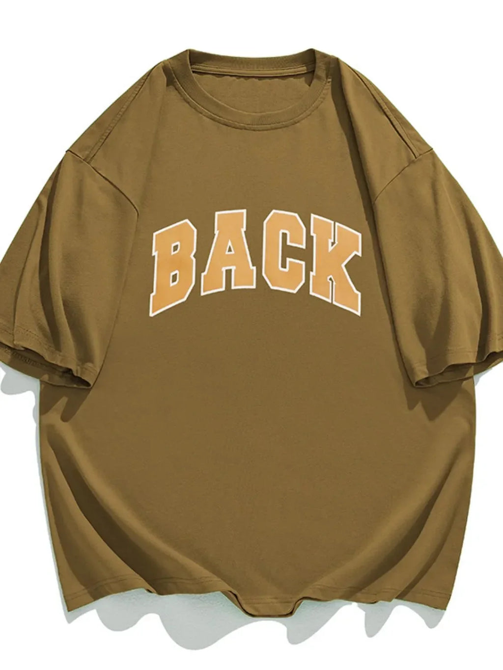 Men's Plus Size Letter Round Neck Half Sleeve T-Shirt - tif-shop24.de