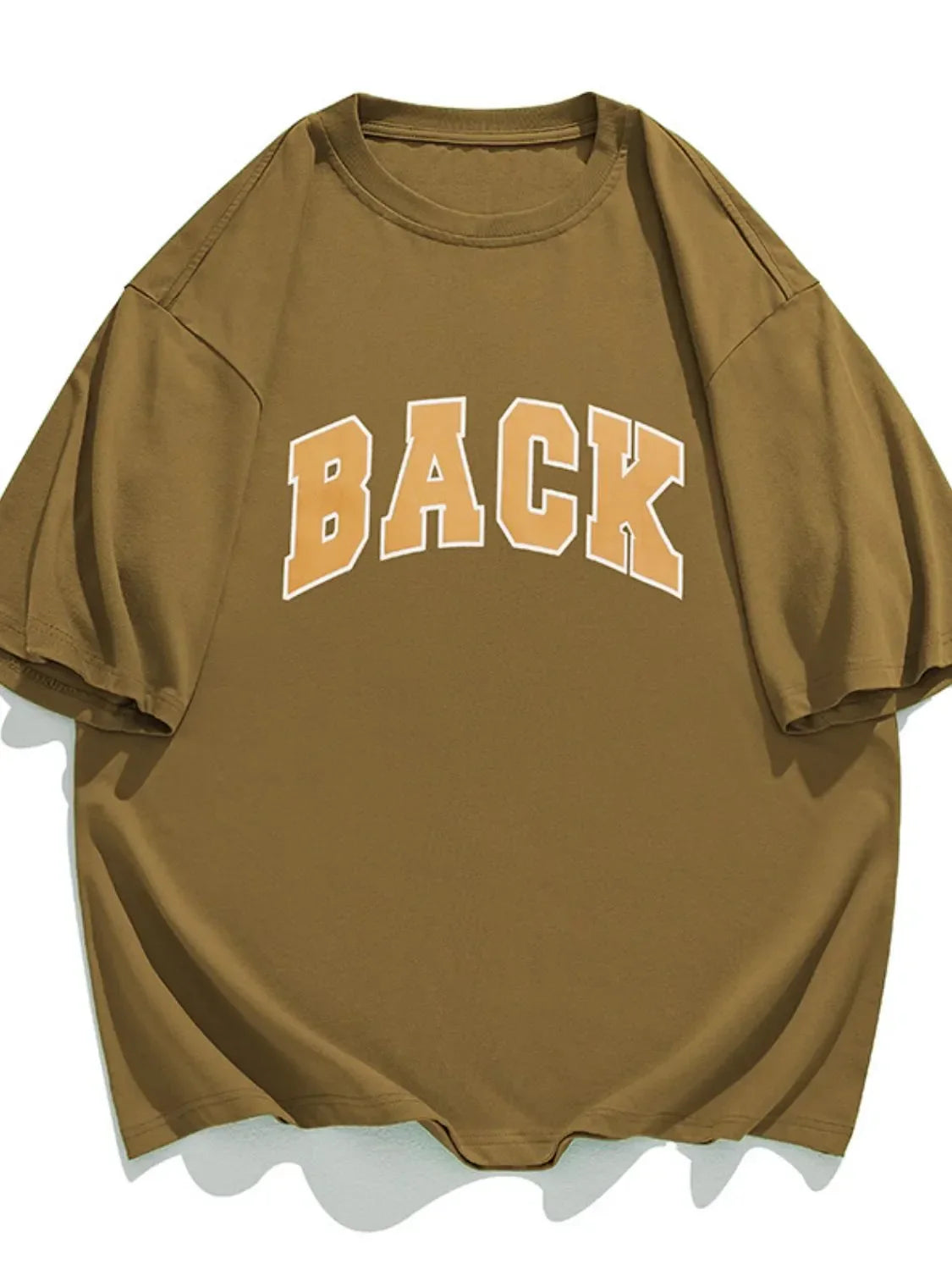 Men's Plus Size Letter Round Neck Half Sleeve T-Shirt - tif-shop24.de