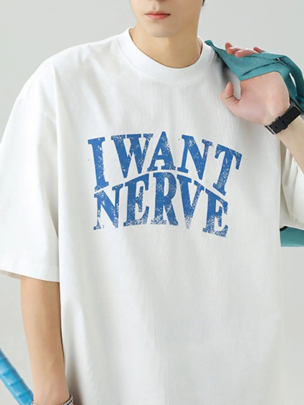 Men's Plus Size Round Neck Letter Graphic T-Shirt - tif-shop24.de