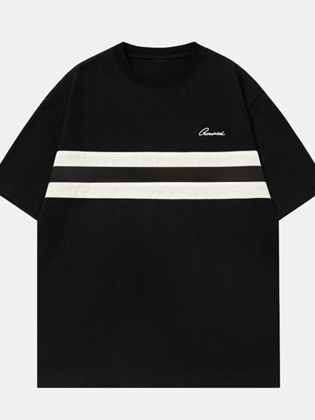 Men's Round Neck Striped T-Shirt - tif-shop24.de