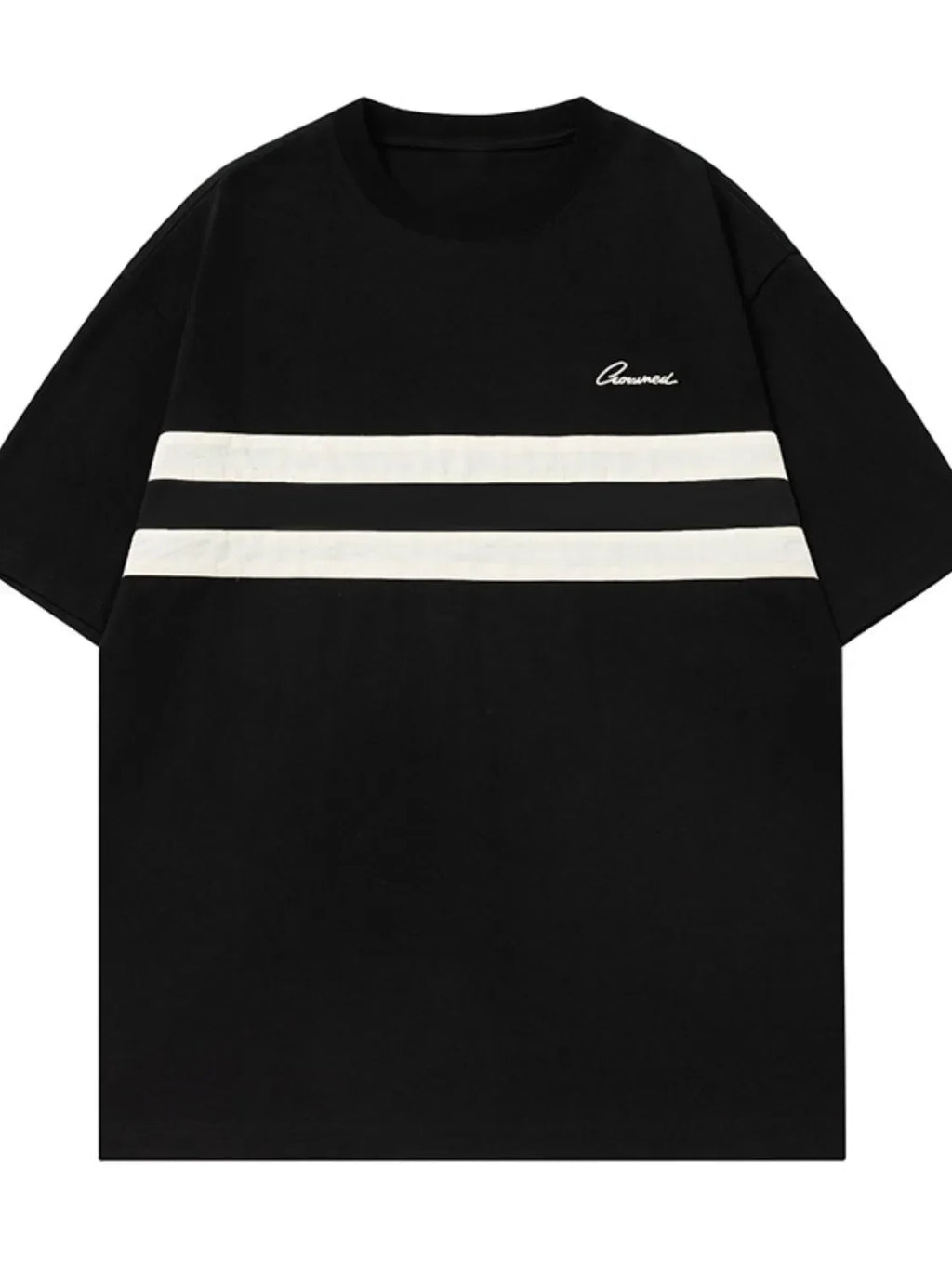 Men's Round Neck Striped T-Shirt - tif-shop24.de