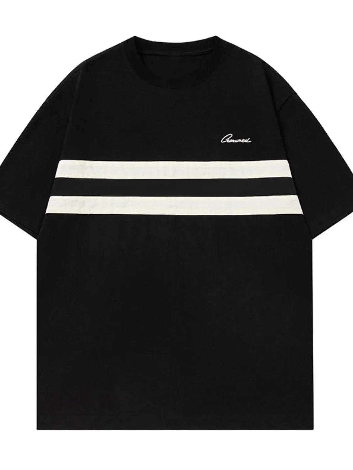 Men's Round Neck Striped T-Shirt - tif-shop24.de