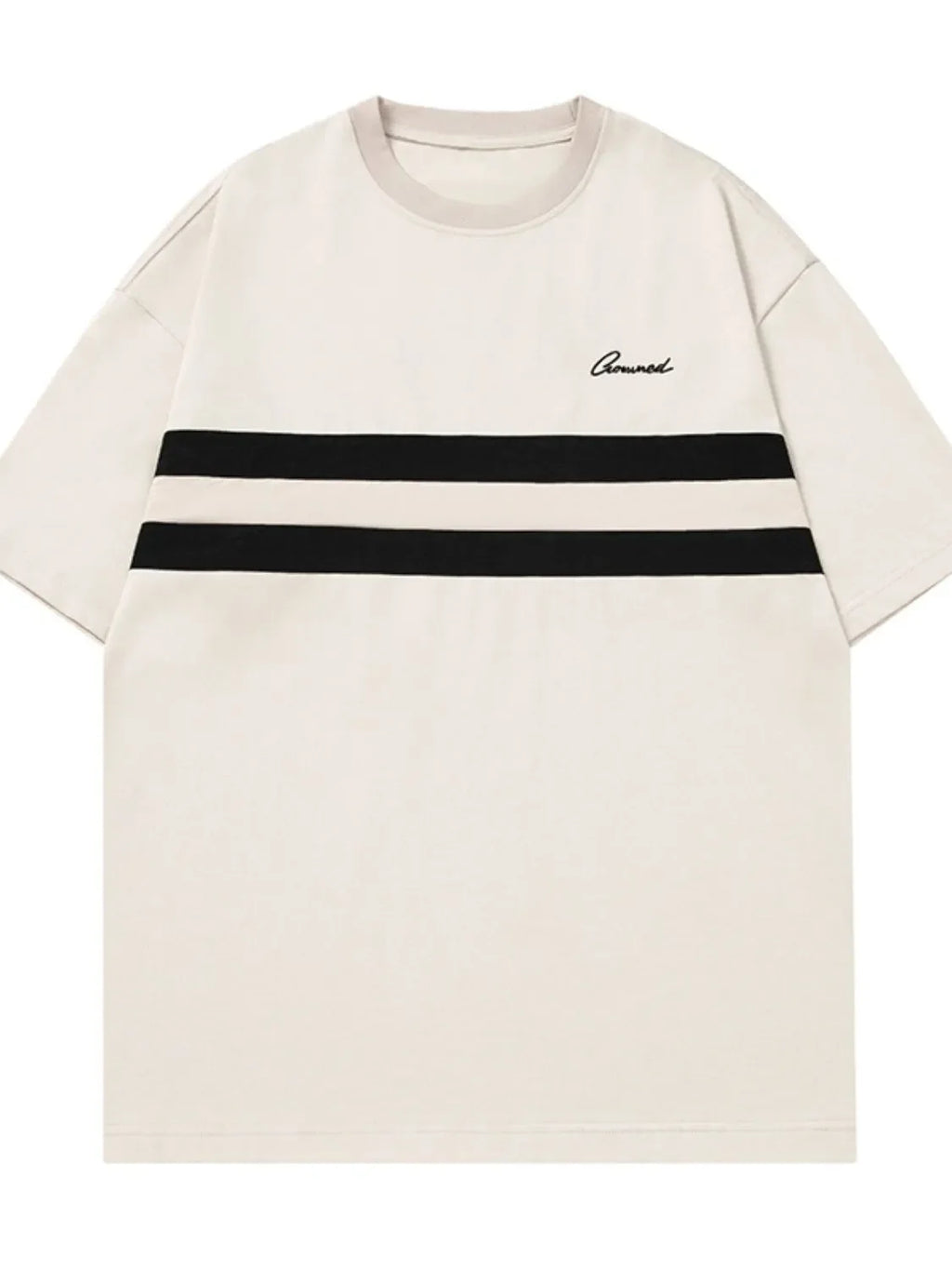 Men's Round Neck Striped T-Shirt - tif-shop24.de