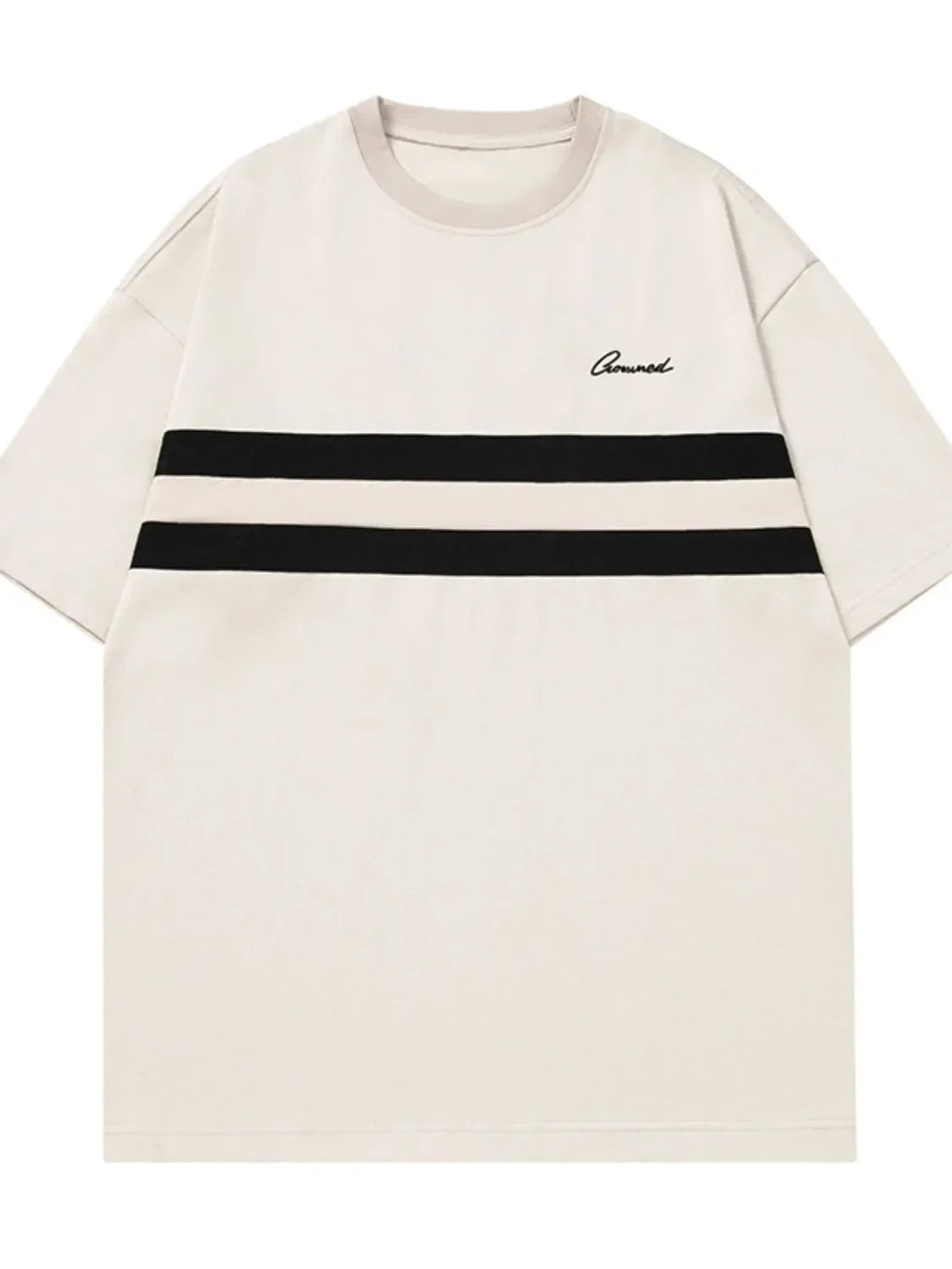 Men's Round Neck Striped T-Shirt - tif-shop24.de