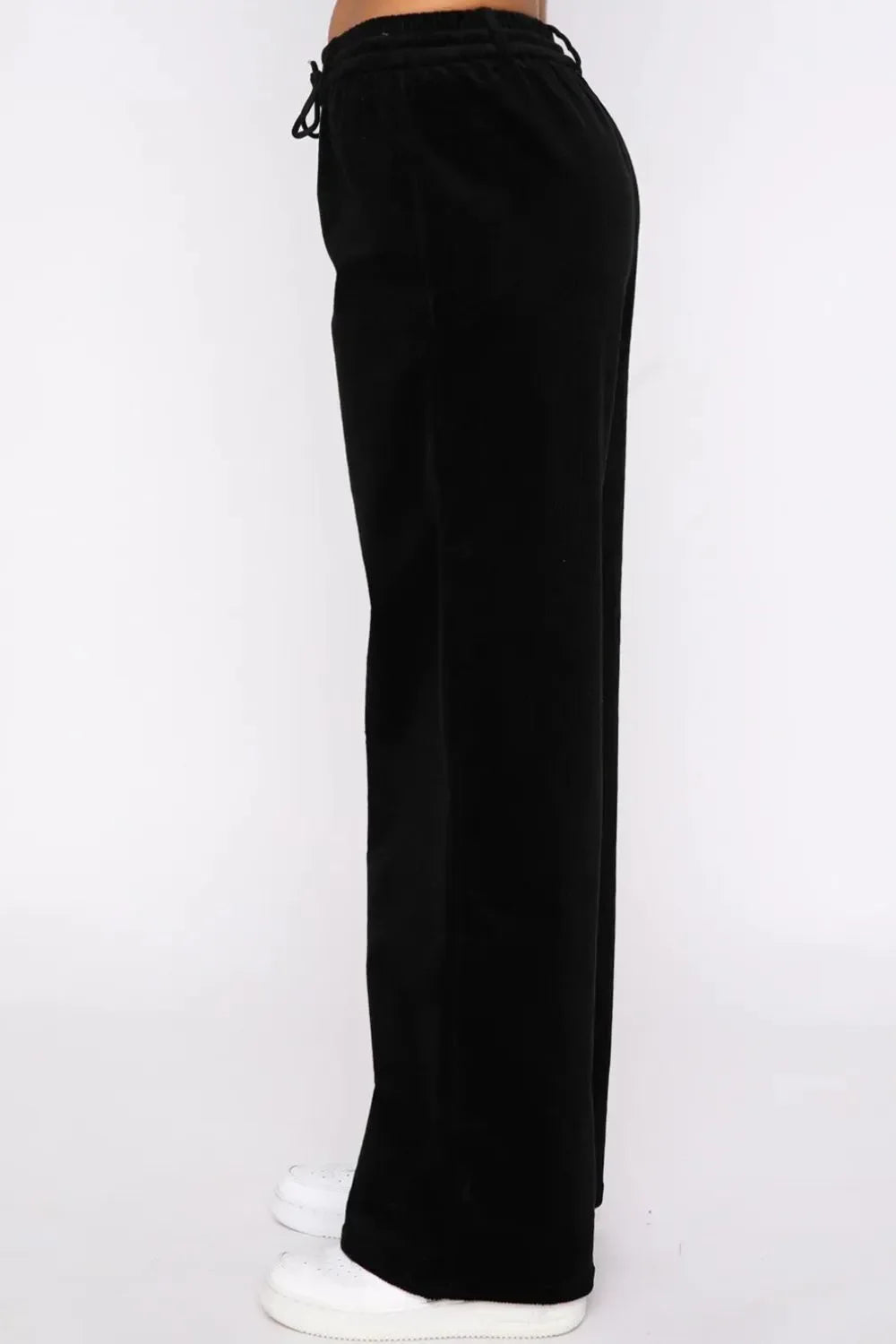 Drawstring Waist Wide Leg Active Pants - tif-shop24.de