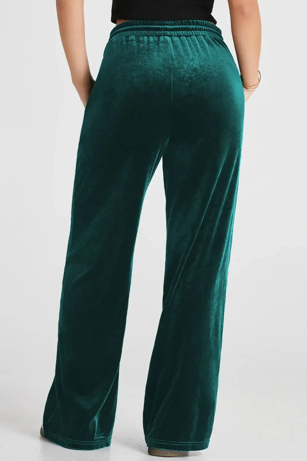 Drawstring Waist Wide Leg Active Pants - tif-shop24.de